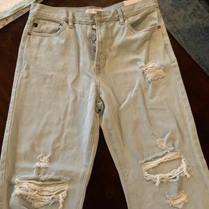 Kancan light washed distressed jeans! Unreal!! 90’Flare!